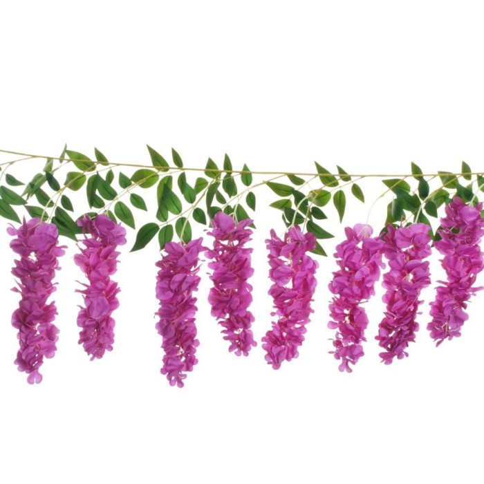 WISTERIA GARLAND FUXIA-PURPLE CM173